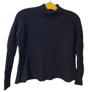 Molo Women's Navy Turtleneck Sweater Gertrude wool mohair blend danish scandi S